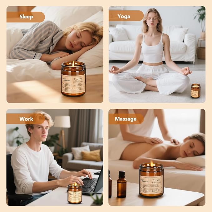 Candles for Home Scented, 2 Pack Scented Candles for Stress Relief & Self-comfort, alternate product view 5
