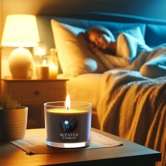 Candles for Men, Scented Candles Gifts for Women, Candle Gift Set for Him, 3 Scented Votive Candles, alternate product view 4