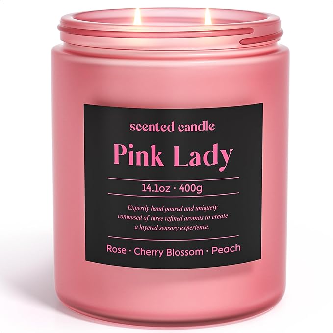 Candles for Women, 14.1 oz Scented Candles for Home, 2 Wicks Blended Scents Birthday Candles Gifts for Mom, Wife, Teachter