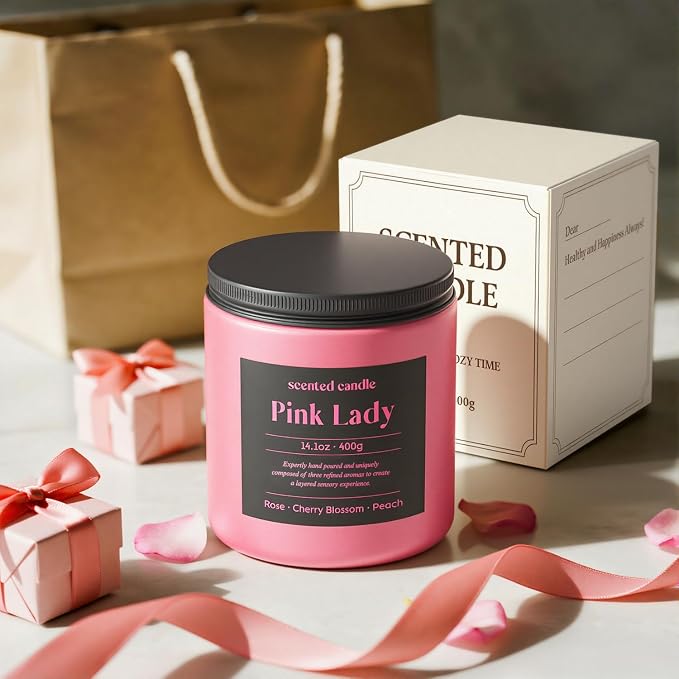 Candles for Women, 14.1 oz Scented Candles for Home, 2 Wicks Blended Scents Birthday Candles Gifts for Mom, Wife, Teachter