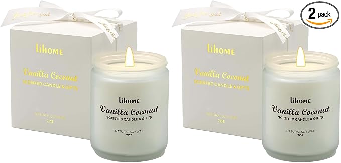 Candles Gifts for Women - Natural Soy Wax Candle for Home Scented Perfect for Christmas, Birthday, Mother's Day, product