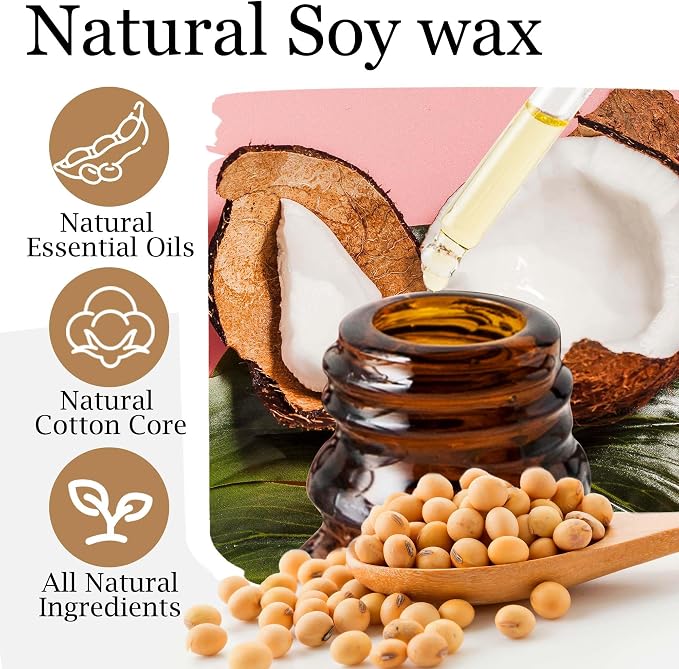 Candles Gifts for Women - Natural Soy Wax Candle for Home Scented Perfect for Christmas, Birthday, Mother's Day, alternate