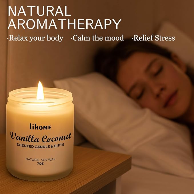Candles Gifts for Women - Natural Soy Wax Candle for Home Scented Perfect for Christmas, Birthday, Mother's Day, alternate