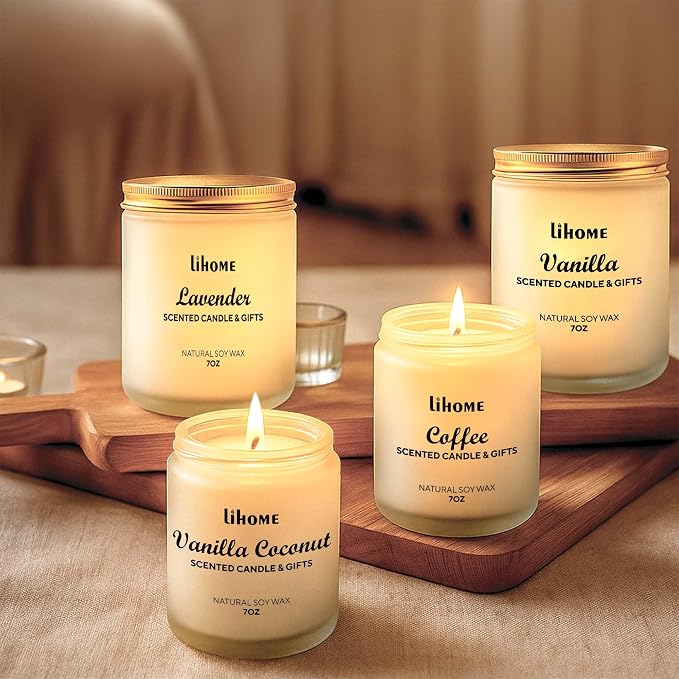 Candles Gifts for Women - Natural Soy Wax Candle for Home Scented Perfect for Christmas, Birthday, Mother's Day, alternate