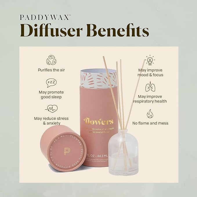 Candles Petite Collection, Reed Diffuser for Home Use, White - Flowers, alternate product view 5