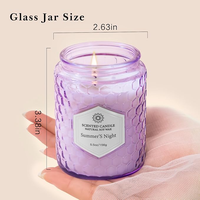 CandlesGiftsSets Candles for Home Scented, 6 Pack Aromatherapy Candles Gifts Sets for Women Birthday,33 oz Soy Wax 240 Hour