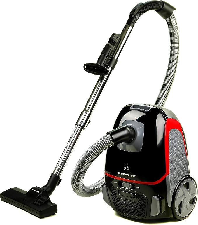 Canister Upright Vacuum Cleaner with 1400W Powerful Suction, Telescoping Wand and Automatic Cord Rewind, product image