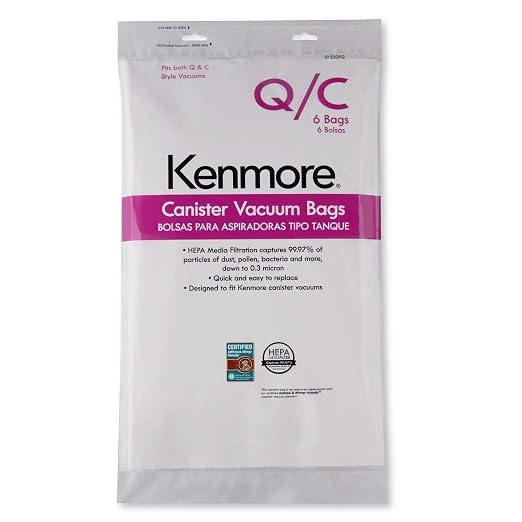 Canister Vacuum Bags Type Q & C (6), product image