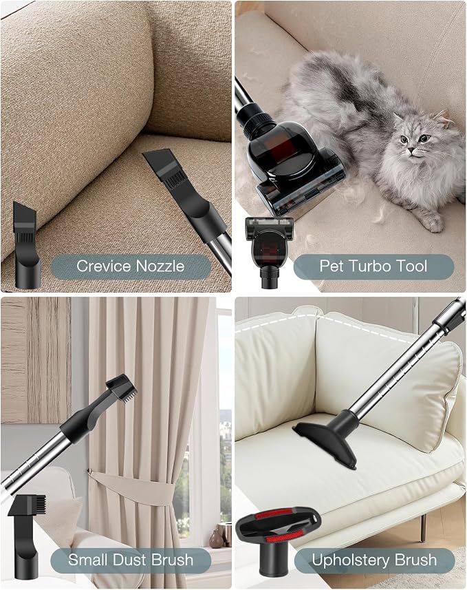 Canister Vacuum Cleaner, Bagless Canister Vacuum for Home, Powerful Suction, Auto Cord Rewind, HEPA Filter, alternate product