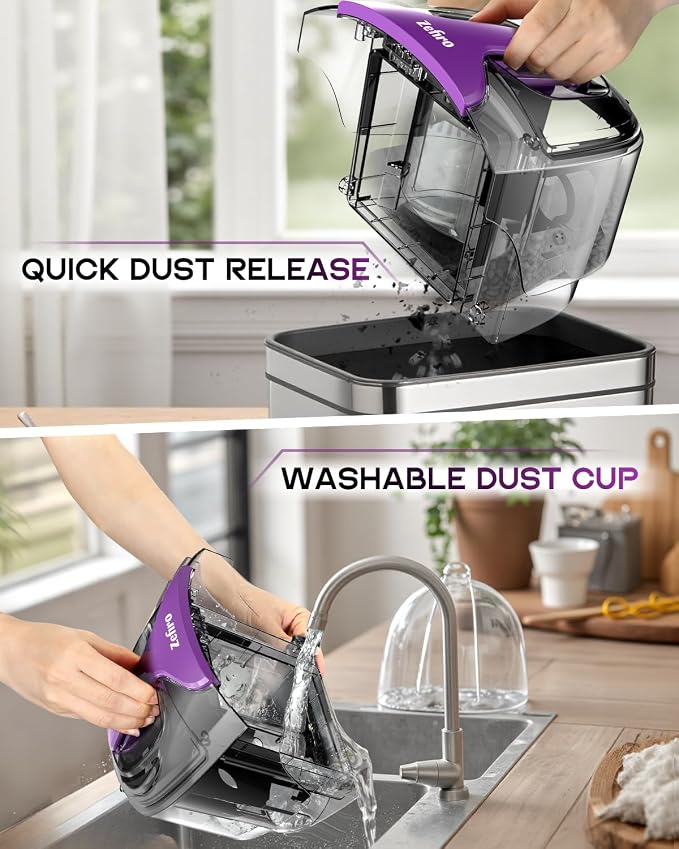 Canister Vacuum Cleaner, Bagless Canister Vacuum for Home, Powerful Suction, Auto Cord Rewind, HEPA Filter, alternate product
