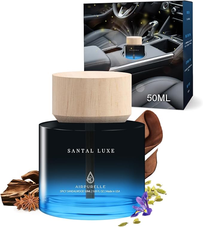 Car Air Freshener 50ML (1.7 FL OZ) Car Air Fresheners Perfume - Spicy Sandalwood Fragrance Oil Air Diffuser for Car, product
