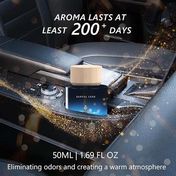 Car Air Freshener 50ML (1.7 FL OZ) Car Air Fresheners Perfume - Spicy Sandalwood Fragrance Oil Air Diffuser for Car