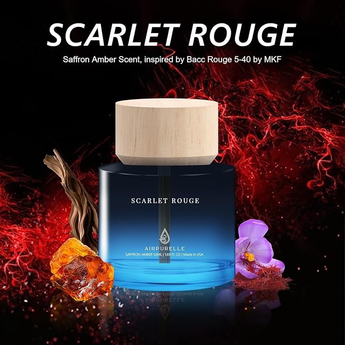 Car Air Freshener 50ML (1.7 FL OZ) Car Air Fresheners Perfume - Saffron Amber Fragrance Oil Air Diffuser for Car, alternate