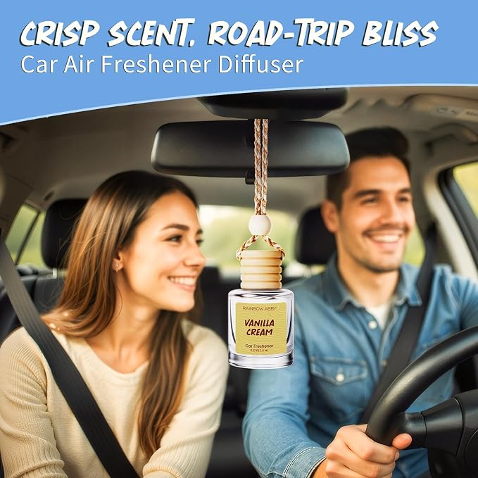 Car Air Freshener 6 Pack for Women - Cute Hanging Essential Oil Diffuser, Long-Lasting Fragrance Set, alternate product view