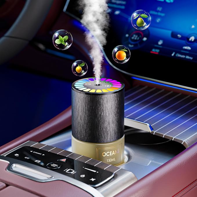 Car Air Freshener, Car Fresheners Long Lasting, Auto On/Off, 3 Adjustable Modes for Custom Scent Intensity, 150mL Large