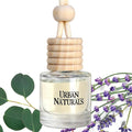 Car Air Freshener Diffuser 1 Pack - Eucalyptus Lavender Scent, 45+ Days Long Lasting Fragrance, Made in USA, Glass & Wood