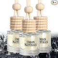 Car Air Freshener Diffuser 3 Pack - Black Dice Scent, 45+ Days Long Lasting Fragrance, Made in USA, Glass & Wood, product