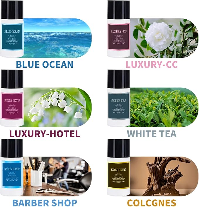 Car Air Freshener Refill Cologne Aromatherapy Oil 20 PCS, Essential Oils Mixed Fragrance Set for Car Diffusers (No Diffuser