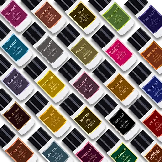 Car Air Freshener Refill Cologne Aromatherapy Oil 20 PCS, Essential Oils Mixed Fragrance Set for Car Diffusers (No Diffuser