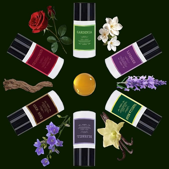 Car Air Freshener Refill Cologne Aromatherapy Oil 20 PCS, Essential Oils Mixed Fragrance Set for Car Diffusers (No Diffuser