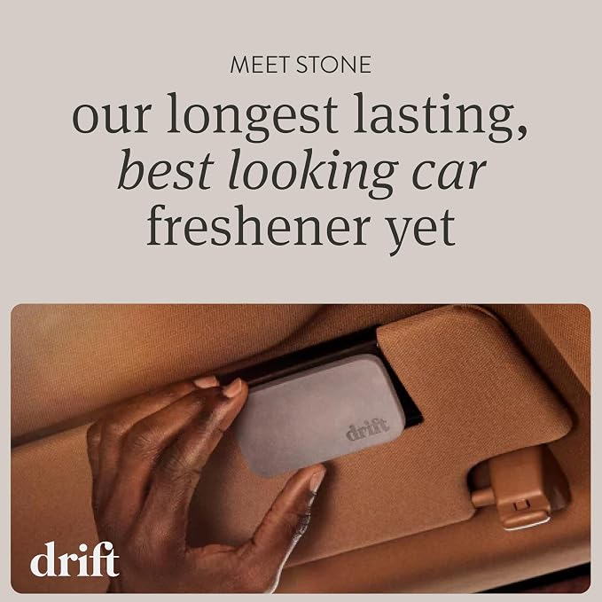 Car Air Freshener - Stone Air Freshener Car Odor Eliminator - Long Lasting Scent - Auto Accessories - Metal Clip - Essential