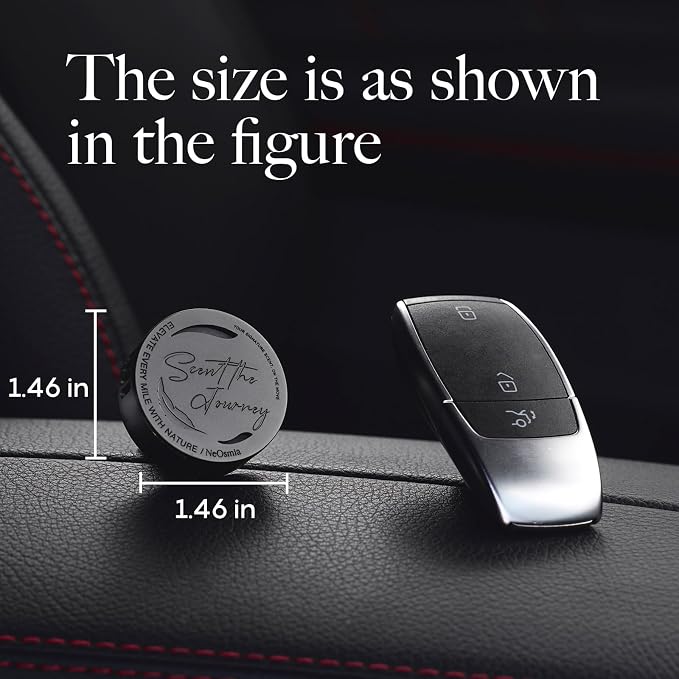 Car Air Freshener Vent Clip, 5 Pack Refills, Essential Oil Car Diffuser (1 Metal Clip + 5 Fragrance Pads), Long Lasting 80