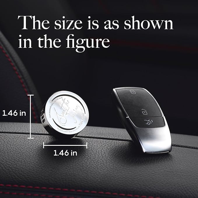 Car Air Freshener Vent Clip, 5 Pack Refills, Essential Oil Car Diffuser (1 Metal Clip + 5 Fragrance Pads), Long Lasting 80