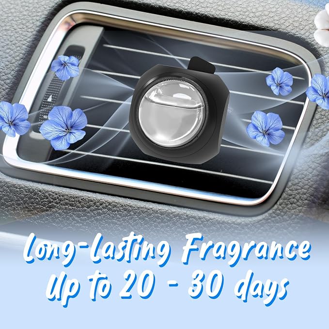 Car Air Freshener Vent Clips, 8 Pack, Provides Long-Lasting Scent, Up to 240 Days (Linen), alternate product view 2