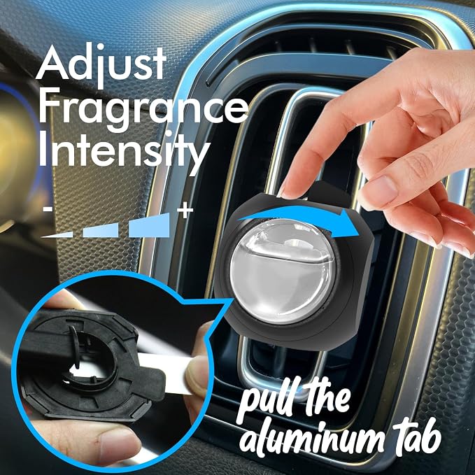 Car Air Freshener Vent Clips, 8 Pack, Provides Long-Lasting Scent, Up to 240 Days (Linen), alternate product view 3