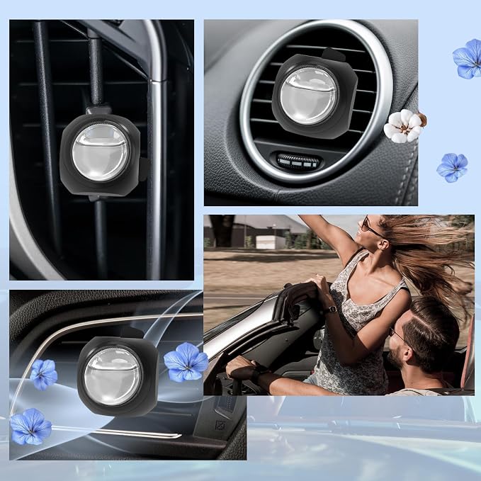 Car Air Freshener Vent Clips, 8 Pack, Provides Long-Lasting Scent, Up to 240 Days (Linen), alternate product view 4