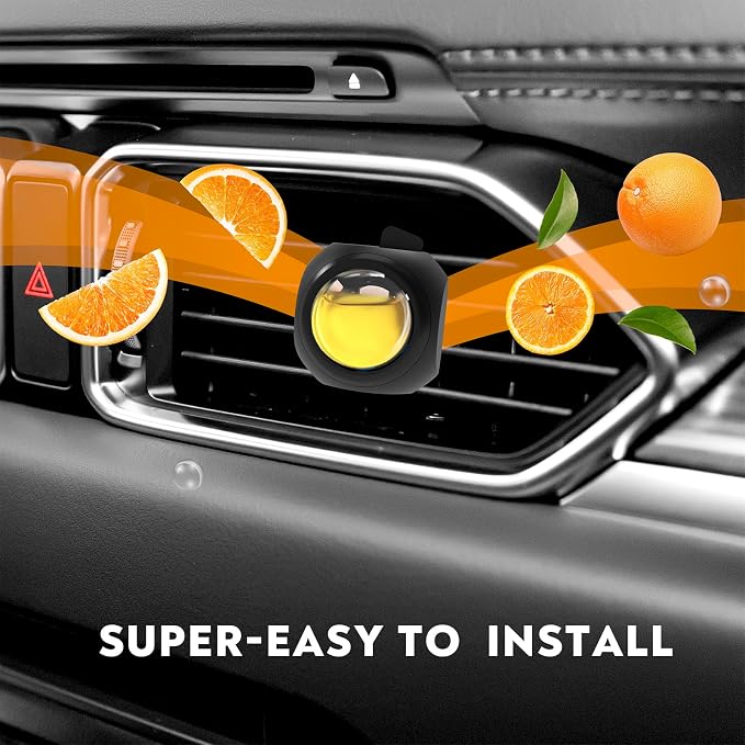 Car Air Freshener Vent Clips, 8 Pack, Provides Long-Lasting Scent, Up to 240 Days, Odor Eliminator (Citrus), alternate