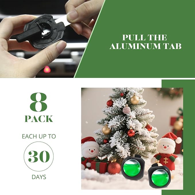 Car Air Freshener Vent Clips, 8 Pack, Provides Long-Lasting Scent, Up to 240 Days, Odor Eliminator (Cedar), alternate product