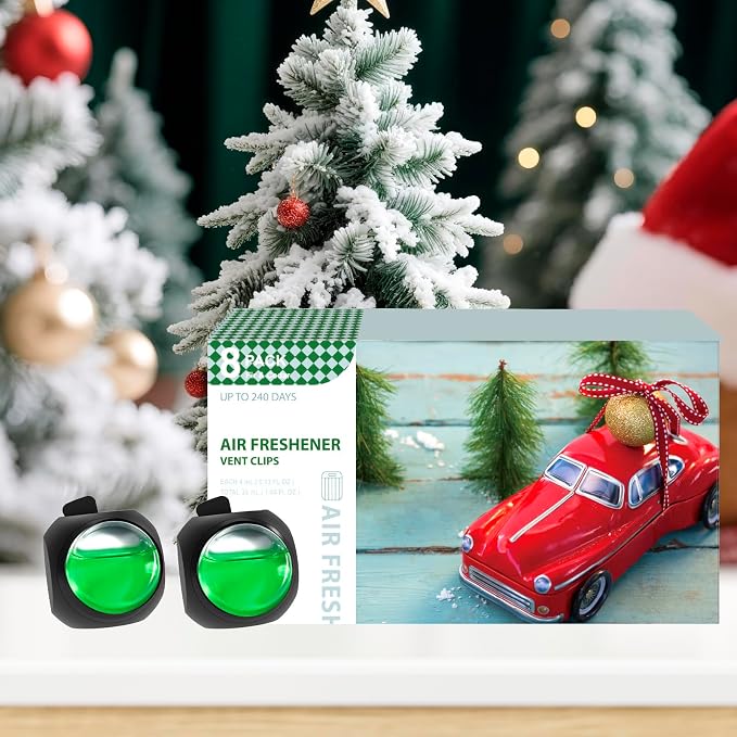 Car Air Freshener Vent Clips, 8 Pack, Provides Long-Lasting Scent, Up to 240 Days, Odor Eliminator (Cedar), alternate product