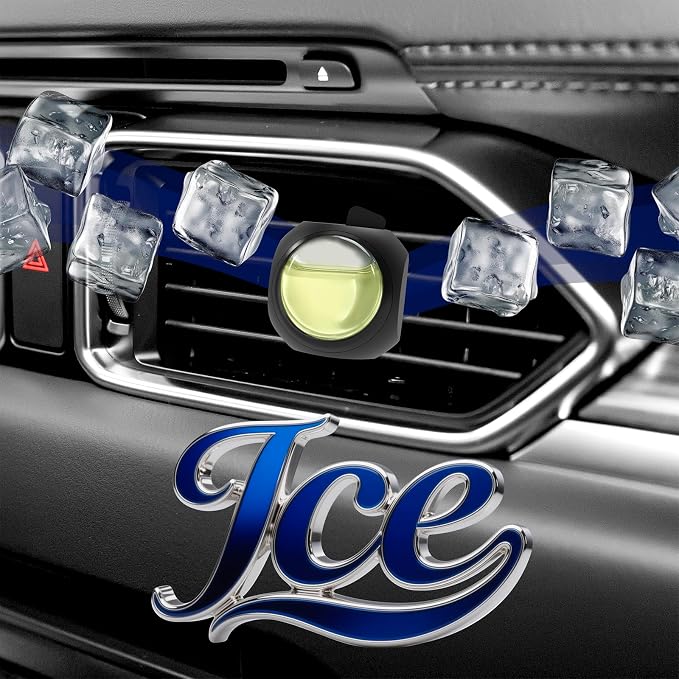 Car Air Freshener Vent Clips, 8 Pack, Provides Long-Lasting Scent, Up to 240 Days, Odor Eliminator (Ice Scent), alternate