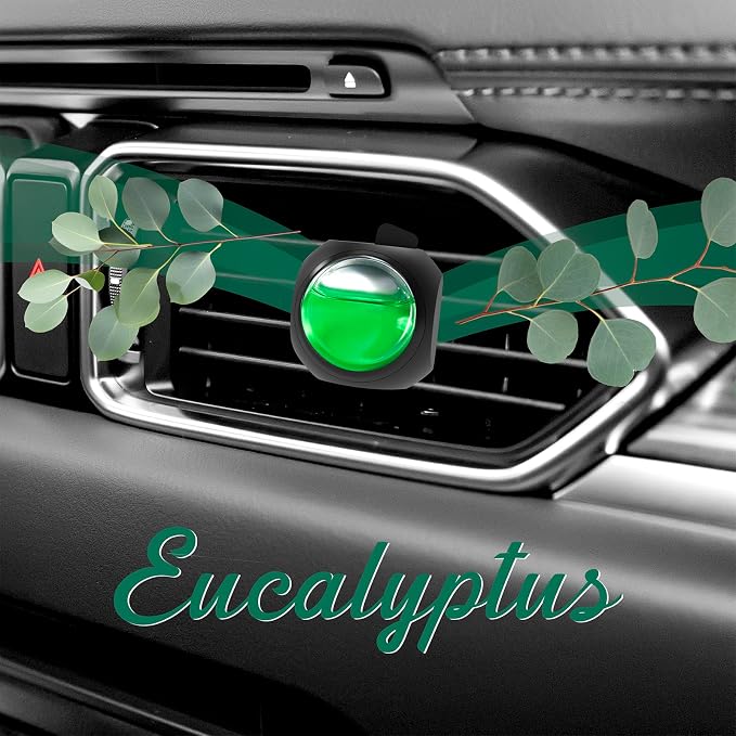 Car Air Freshener Vent Clips, 8 Pack, Provides Long-Lasting Scent, Up to 240 Days, Odor Eliminator (Eucalyptus), alternate