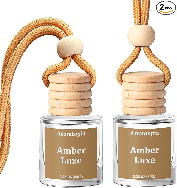 Car Air Fresheners, Aromtopia Hanging Car Fragrance Diffuser, 2 Pack, Long-lasting, Car Rear View Mirror Accessories, product