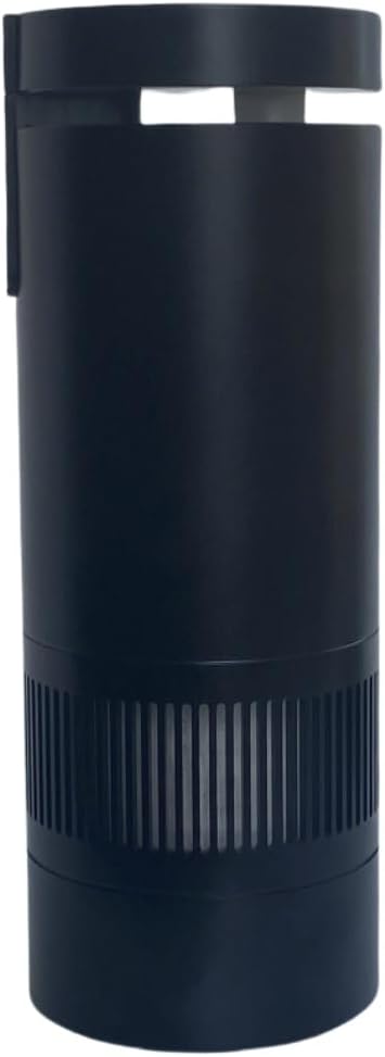 Car Air Purifier with Three-Layer HEPA Filter, Black, 7.1 Inch, USB Powered, Cup Holder Design, Compact Air Cleaner for
