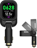 Car CO2 Monitor, Plug-in, No Battery Needed, Real-Time 10s Sampling, Rotatable Color Screen, Beep Alarm for High CO2, Fits