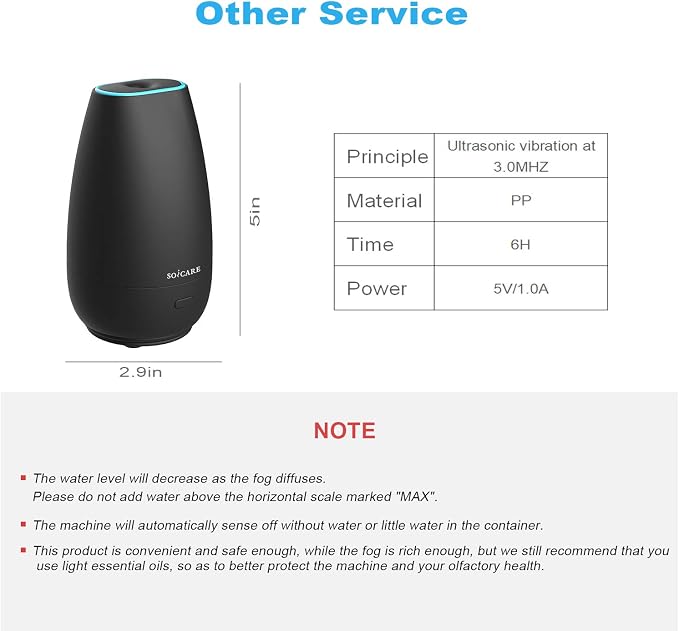 Car Diffuser for Essential Oils, Small Portable Car Essential Oil Diffuser with Built-in USB Cable, alternate product view 6
