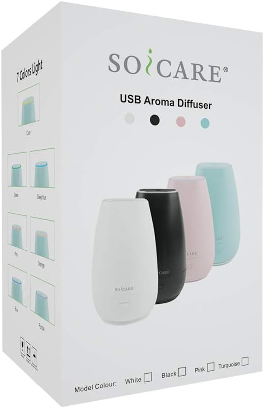 Car Diffuser for Essential Oils, Small Portable Car Essential Oil Diffuser with Built-in USB Cable, alternate product view 8