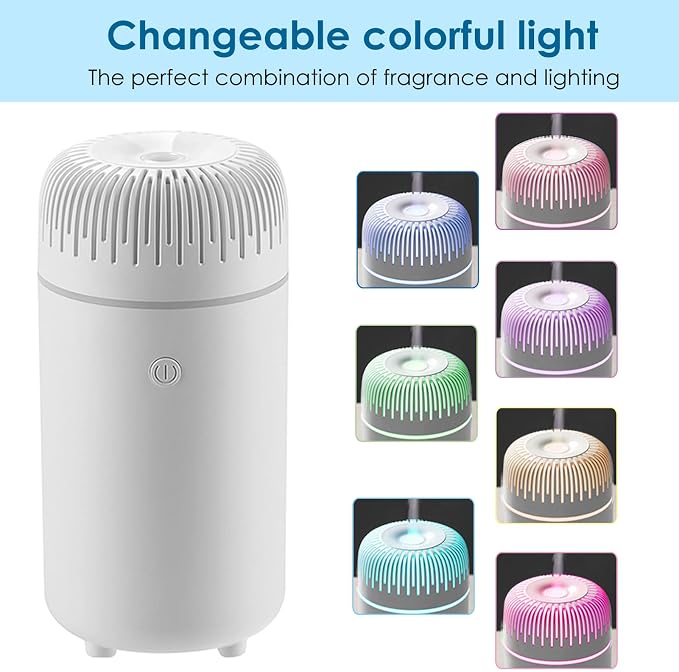 Car Diffuser Humidifier USB Aromatherapy Essential Oil Air Freshener USB Cool Mist Mini Portable Diffuser for Car Home Office