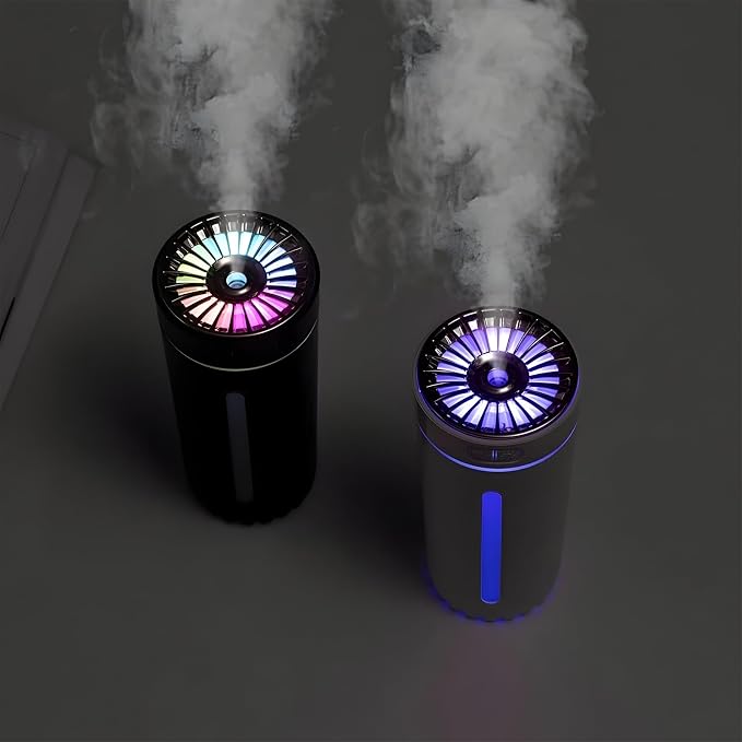 Car Diffuser Humidifier with Essential Oil Diffuser - Portable Silent USB Mini Air Humidifier with LED Light, alternate