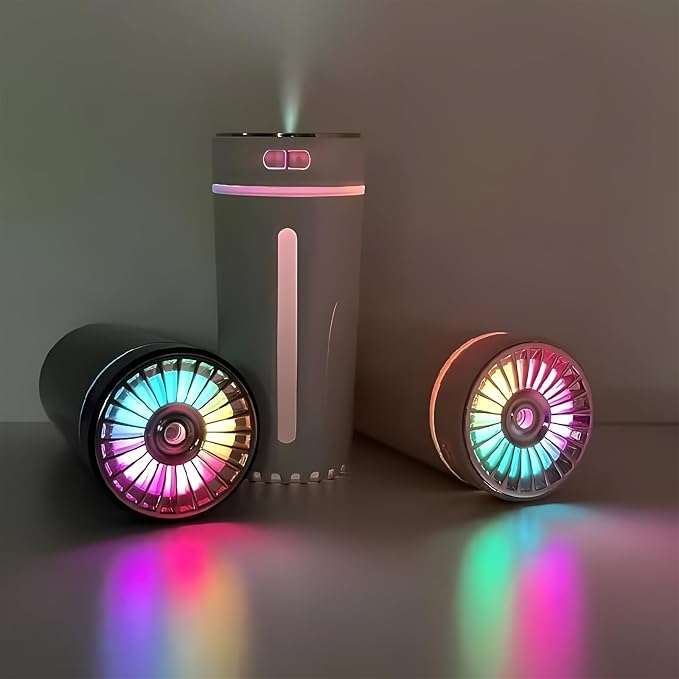 Car Diffuser Humidifier with Essential Oil Diffuser - Portable Silent USB Mini Air Humidifier with LED Light, alternate