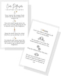 Car Diffuser Instruction Cards | Physical Printed 2" x 3.5" inches Business Card Size | Car Diffuser Supplies | White with