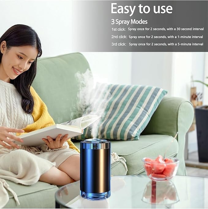 Car Essential Oil Diffuser, Mini USB Air Humidifier, LED Light, for Vehicle Home Office, alternate product view 6