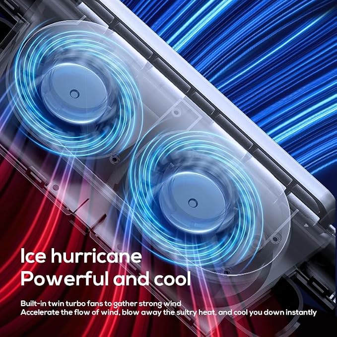 Car Fan for Driver and Passenger's Seat - Mini Portable USB Backseat Cooling Fan Kids Baby Quiet headrest Neck Fan