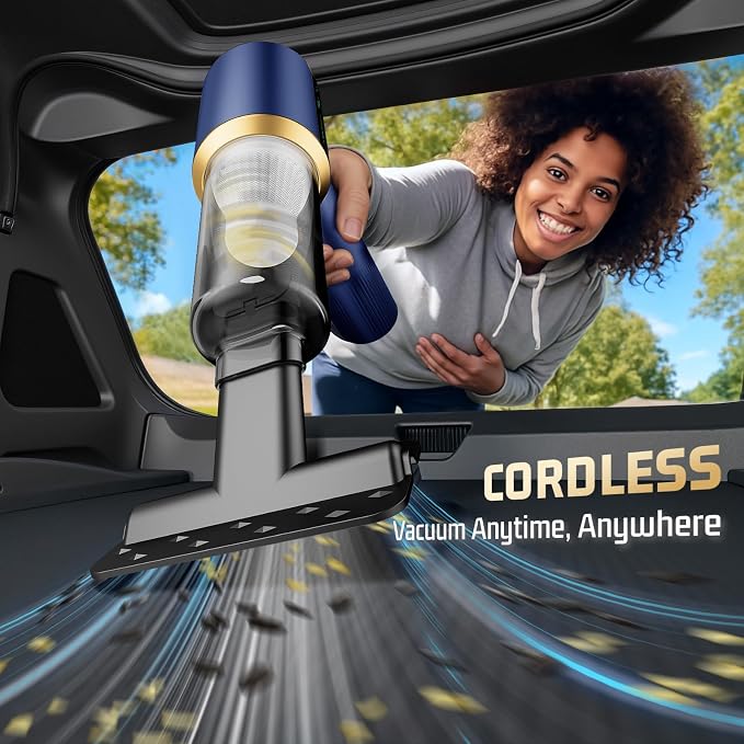 Car Handheld Vacuum Cordless: Car Vacuum Cleaner with 16000Pa Ultra-Strong Suction, Brushless Motor & HEPA Filter, alternate