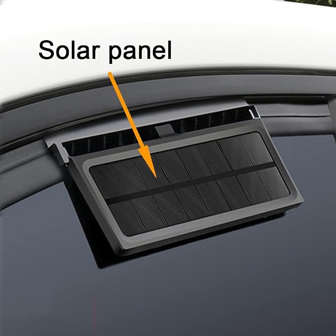 Car Solar Powered Window Exhaust Fan,Car Air Purifier,Car Solar Power Air Vent Radiator Fans for Backseat or