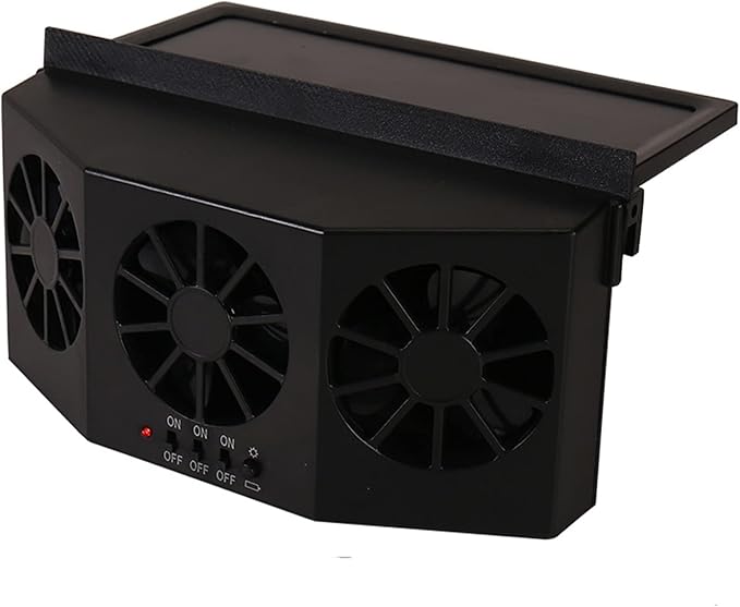 Car Solar Powered Window Exhaust Fan,Car Air Purifier,Car Solar Power Air Vent Radiator Fans for Backseat or