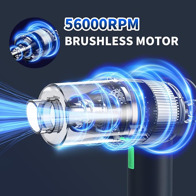 Car Vacuum Handheld Vacuum Portable Cordless, 18000Pa 5 in 1, 100W Brushless Motor, High Power Vacuum Cleaner with Window